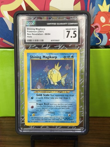 Shining Magikarp (Unlimited) graded CGC 7.5 for sale on eBay
