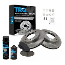 Kit de pastillas de freno y rotor de cerámica delantera TRQ para Honda Passport Isuzu Axiom Rodeo