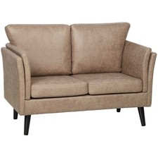 Leather sofa 2 seater: Leather Upholstery Sofa