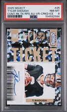 2025 Panini Select Contenders Tyler Shough #25 Cracked Ice Rookie Auto (V) /24