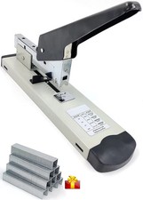 100 Sheet Heavy Duty Stapler with 1000 Staples High Capacity Large Paper Staple