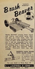 1962 Brush Beaver Print Ad - E L Caldwell & Sons Corpus Christi TX Grade King 
