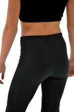 ChloeNoel P622F All Black 3" Waist Band Light Weight Fleece Figure Skating Pants