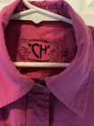 Cowgirl Hardware Girls shirt size large. 10-12,  pink with bling snaps — photo 5