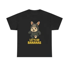 Lets Go Bananas Graphic T Shirt ADULT NEW