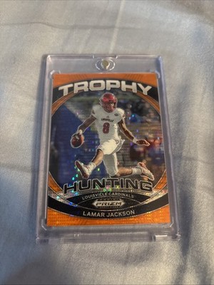 2024 🔥🔥Panini Prizm - Trophy Hunting Lamar Jackson Orange Pulsar Prizm /49