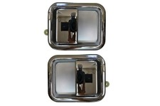 Fits 1987 To 1995 Wrangler Exterior Door Handle Front Lh Rh Chrome Full Door