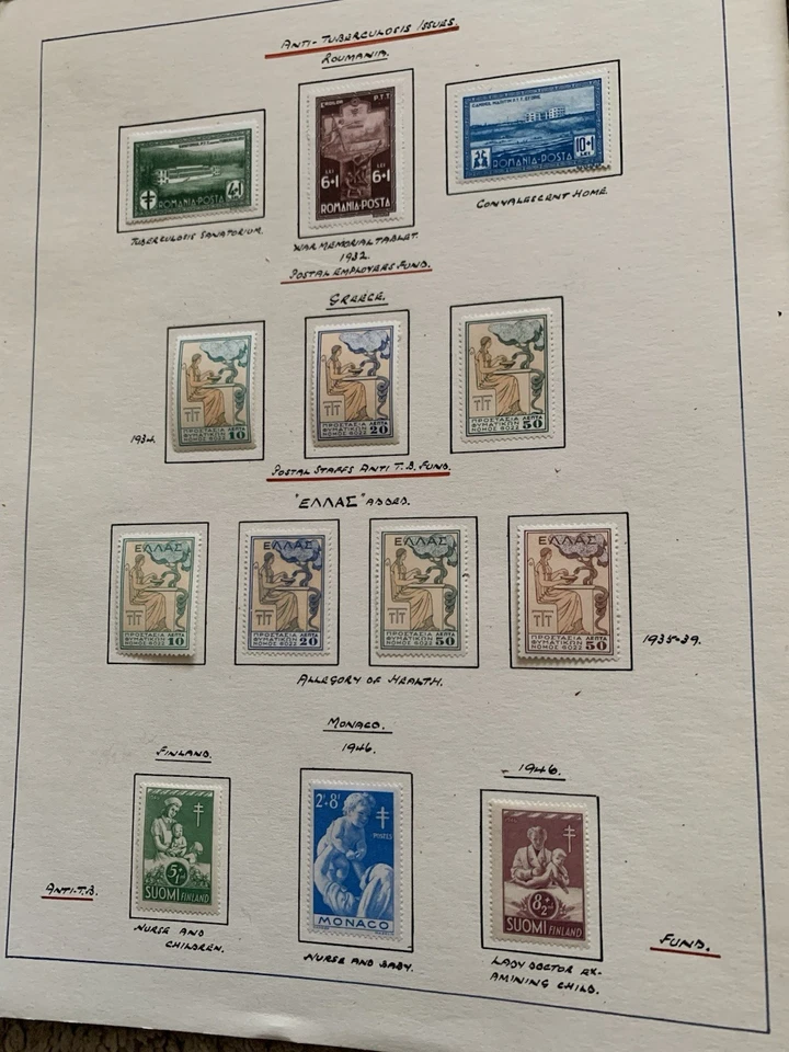 Lote de Trabajo Colección Medicina Ciencia Europa Como Nuevo Sin Usar Estampado Años 30 Años 40 Años 50 Etc Etc Foto 4 de 4