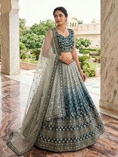 Bollywood Indian Lehenga Ethnic Wedding Pakistani Bridal Party Lengha Choli