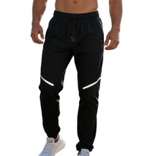 Men Sweatpants Water-Resistant Athletic Pants Gym Joggers Lightweight Workout