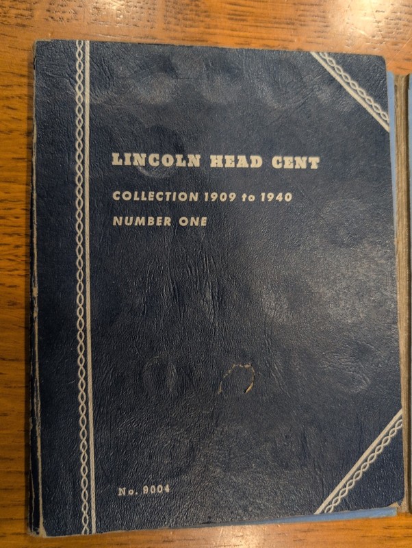 Whitman Lincoln Cents Coin Folder 1909-1940, Vol No 1, Penny Album Book,  80/88