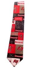 Vintage NFL Tampa Bay Buccaneers Tie 2003 Red/Black Polyester Necktie Football