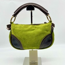 Borsa a mano Miu Miu Hobo borsa a tracolla pelle scamosciata avida Y2K archivio 31 autentica