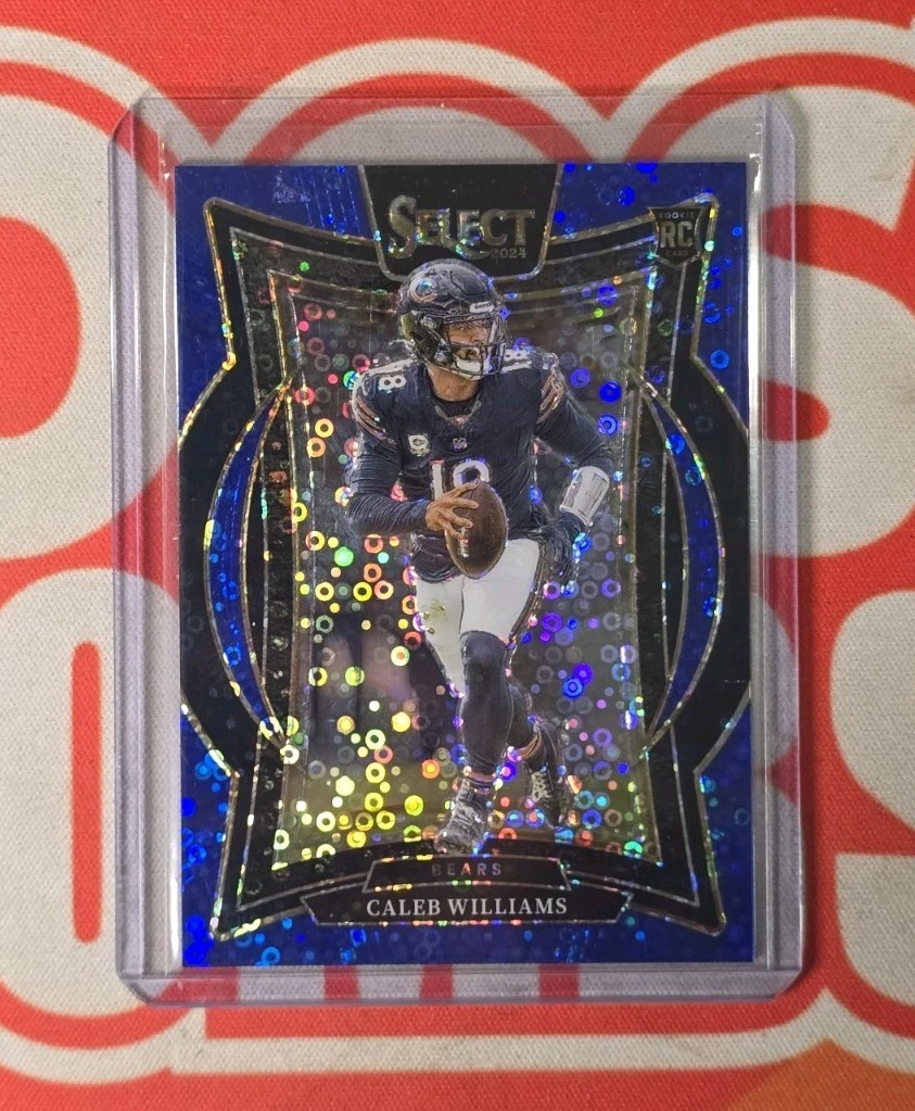 2024 Panini Select - Concourse Level Caleb Williams #114 Blue Disco Prizm /25 RC