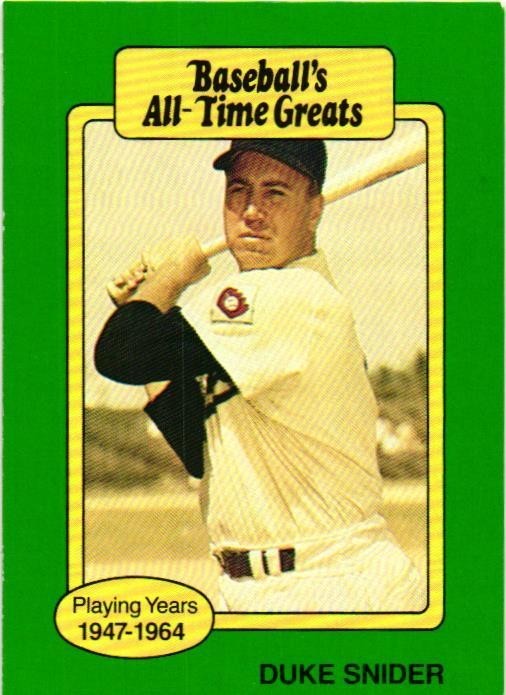 1987 Hygrade Baseball's All-Time Greats - Duke Snider
