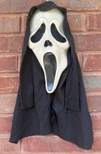 Vintage Scream Ghost Face Mask GLOWS Easter Unlimited Fun World Glow In The Dark
