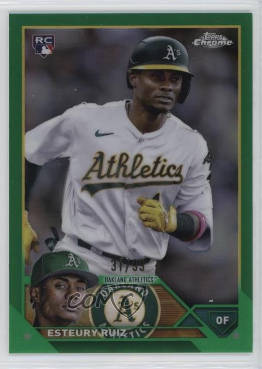 2023 Topps Chrome Green Refractor 31/99 Esteury Ruiz #99 Rookie RC 16z7