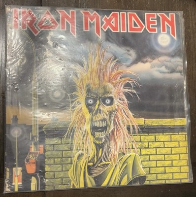 Iron Maiden Self-Titled LP Vinyl Record Harvest ST-12094 Original Pressing