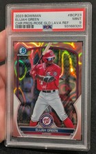 2023 Bowman Chrome Prospects Elijah Green ROSE GOLD LAVA /10 Refractor PSA 9 RC
