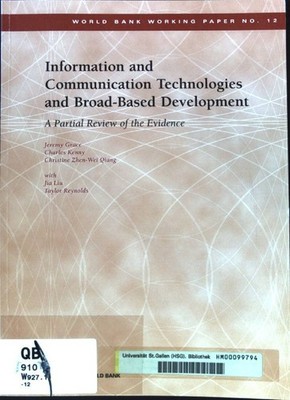 Information and Communication Technologies and Broad-Based Development. A Partia