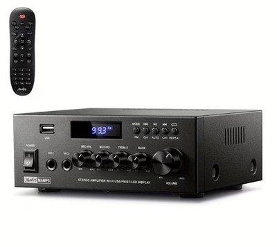 Moukey 300W 2 Channel Audio Power Amplifier Bluetooth Home Stereo Receiver