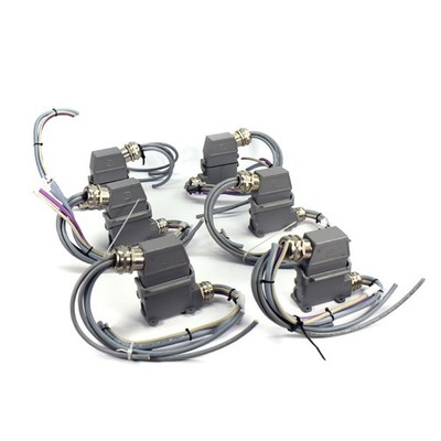 (Lot of 6) Harting 10A 25V~/60V- Han Male & Female 20-Pin Locking Connectors