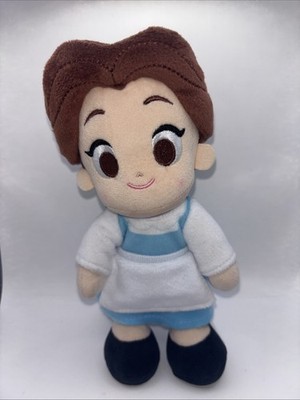 belle plush doll blue dress 12.5" Blue Dress Belle Disney Store Exclusive - Satin Pretty Princess Plush  Soft