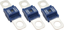 Pack of 3 Ami/Midi Fuse 100 Amp High Current Fuse Bolt-On, Commonly Used in Cars