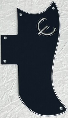 New Great-For Gibson SG  61 Reissue & E Logo Style Guitar Pickguard 3 Ply Black
