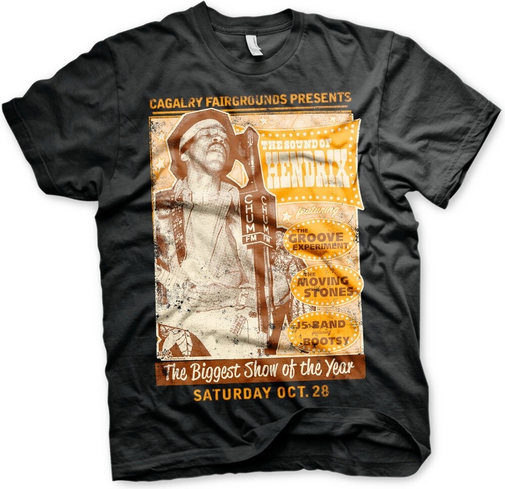 Футболка с постером Jimi Hendrix The Sound Of Hendrix черная 5190₽