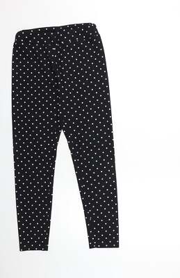 Shein Damenhose schwarz Tupfen Polyester Größe M L28 in normal