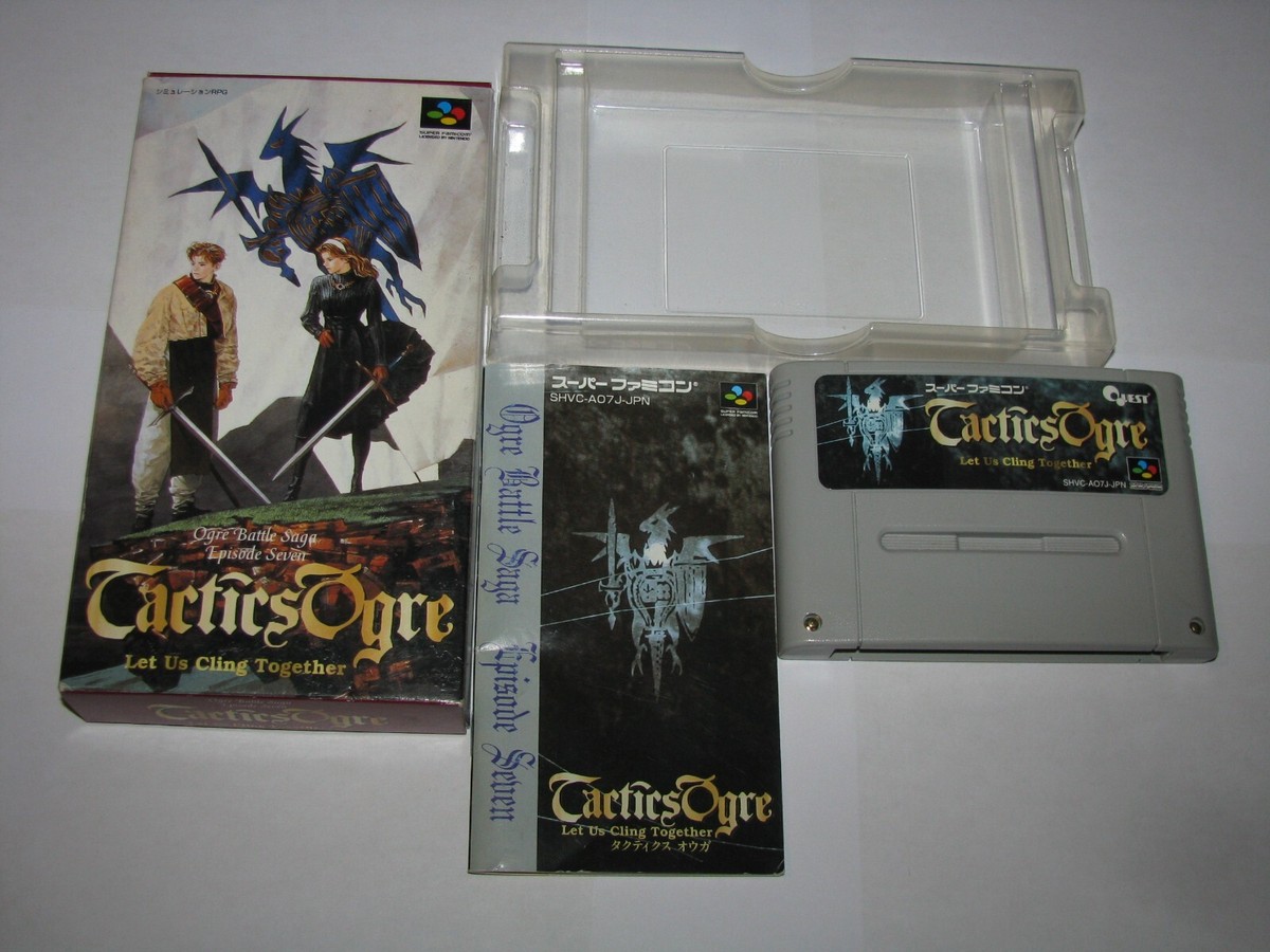 Tactics Ogre Super Famicom SFC Japan import Boxed + Manual US 