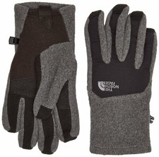 The North Face Denali Etip Gloves Charcoal Grey/TNF Black Men's Medium BNWT