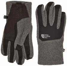 The North Face Denali Etip Gloves Charcoal Grey/TNF Black Men's Medium XL BNWT