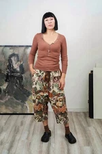 Drop crotch pants Harem Boho Low-crotch hippie oversize Baggy sarouel Distressed