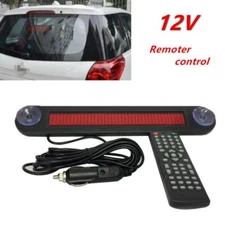 12V Car Trucks LED Editable Message Sign Scrolling Display Board Remote Control