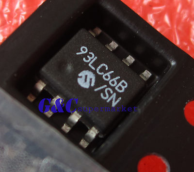 5PCS 93LC66B/SN Microchip IC EEPROM 4KBIT 2MHZ 8SOIC NEW GOOD QUALITY R11