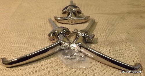 CLASSIC MINI CHROME DOOR HANDLE SET WITH KEYS - MK1 / MK2 - 24A2083KIT / EXHS1 - Picture 2 of 2