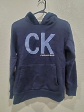 Calvin Klein Hoodie Medium Size 10/12 Blue Boys