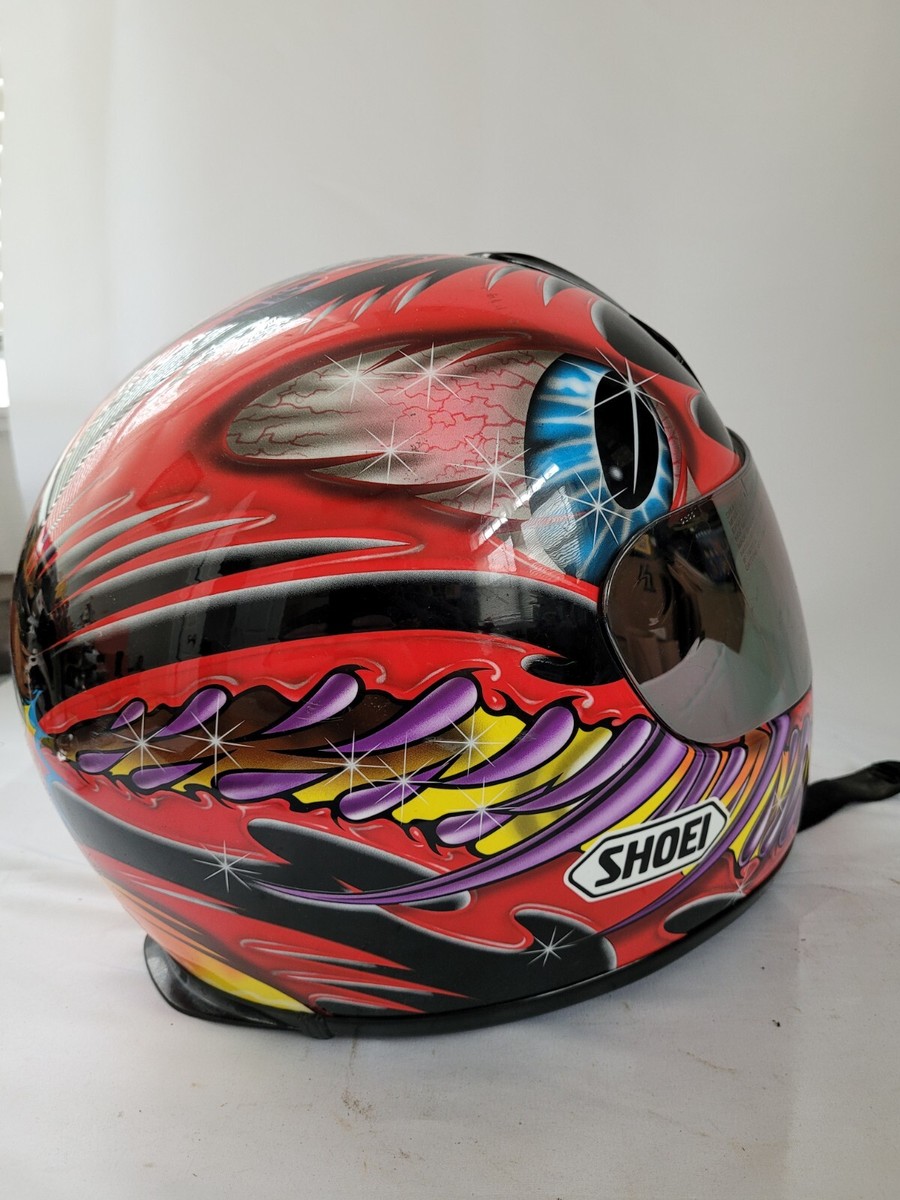 Vintage Shoei Motorcycle Eye Design Helmet Dot Snell