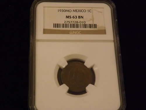 1930    1C           Mo Mexico               NGC MS 63 BN