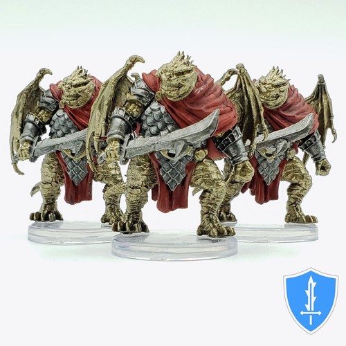 Figurines D&D Draconian Warband Pré-peintes – Lot De 7 Miniatures Draconiens (Aurak, Baaz, Bozak, Kapak, Sivak) Pour Jeux De Rôle