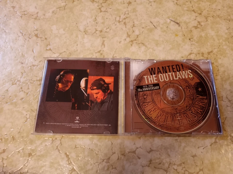 Wanted: The Outlaws; 20th Anniversary by Jennings, Nelson, Colter, Glaser 1996 Foto 4 de 4
