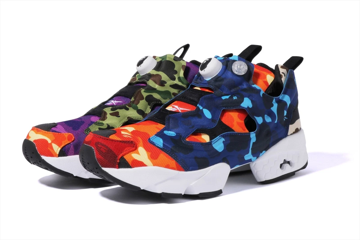 A BATHING APE REEBOK BAPE MULTI COLOR CAMO CRAZY INSTAPUMP FURY