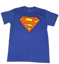 Superman T-Shirt, Licensed Adult Men's Sizes, Royal Blue, 100 Cotton, New w/tag