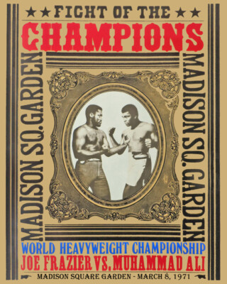 1971 Heavyweight Boxers JOE FRAZIER vs MUHAMMAD ALI 8x10 Photo Print Poster