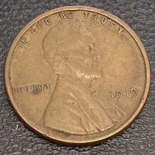 1919 Wheat Penny Lincoln Cent 1c High Grade AU #35740