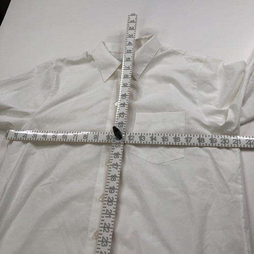 Foxcroft Wrinkle Free 14p Petite Button Long Sleeve Dress Shirt White MINT - Bild 6 von 10