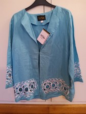 Bob Mackie Wearable Art Embroidered Jacket Size Medium New With Tags