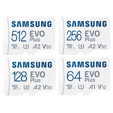 Samsung EVO Plus 64GB 128GB 256GB MicroSD Card Flash Memory TF A2 V30 U3 UHS-I
